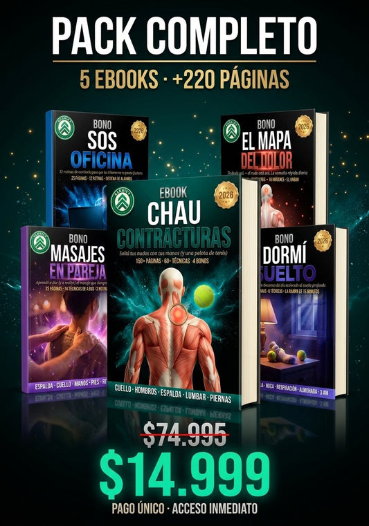 Chau Contracturas — El Manual de Automasaje con 60+ Técnicas
