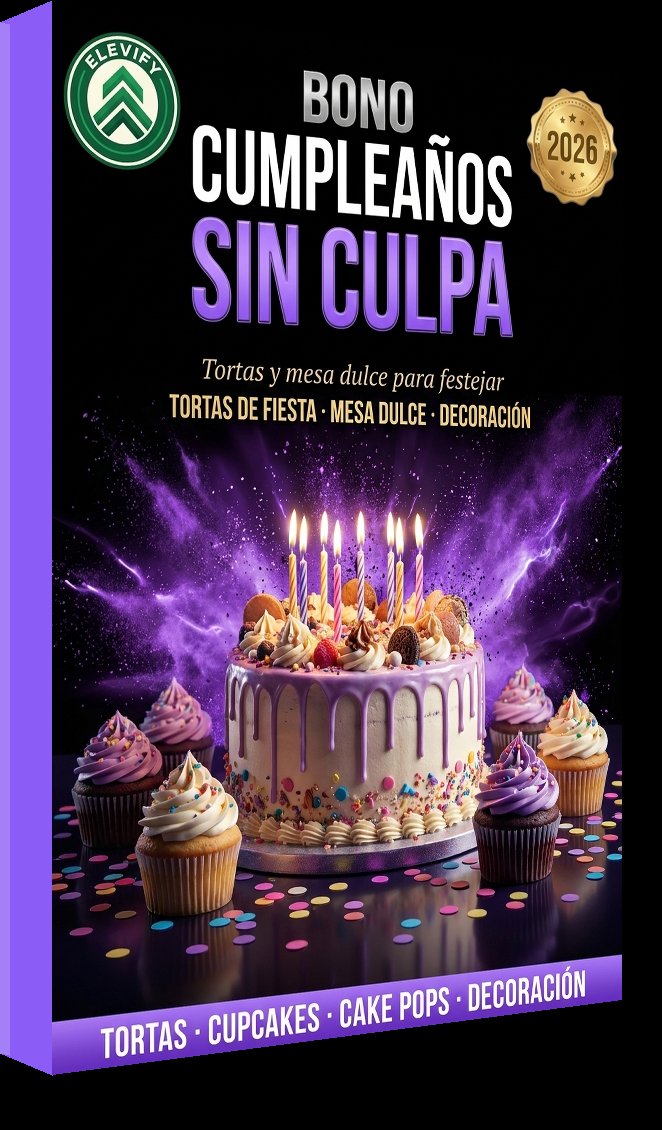 Recetario de Tortas — Sin Azúcar, Sin Gluten y Sin Lactosa